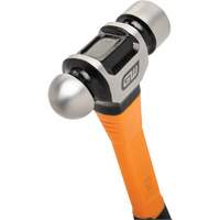 Ball Pein Hammer, 24 oz. Head Weight, Plain/Polished Face, Fibreglass Handle Consource