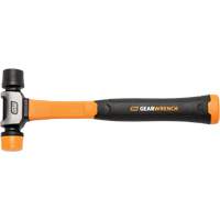 Soft Face Hammer, 16 oz. Head Weight, Plain Face, Solid Steel Handle, 12-1/4" L Consource