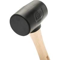 Rubber Mallet, 16 oz., Wood Handle, 13" L Consource