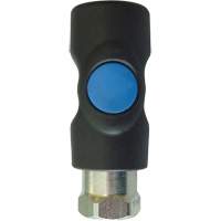 Raccord industriel rapide TOPQUIK S1, Composite en polyester/Acier inoxydable, 1/4", NPT femelle, 174 PSI Consource