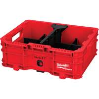 Bac &agrave; profil bas PACKOUT, 15" x 18-5/8" x 6-5/8", Noir/Rouge Consource