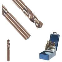SST+ Stub Length Drill Bit, 1/8", High Speed Steel, 11/16" Flute, 135° Point Consource