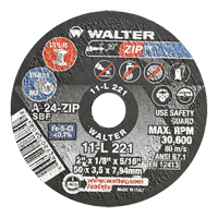 Portable Small Diameter Reinforced Cut-Off Wheels - Zip, 2" x 1/8", 5/16" Arbor, Type 1, Aluminum Oxide, 31000 RPM Consource