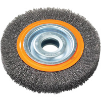 Wire Wheel Brush, 7" Dia., 0.118" Fill, 1-1/4" Arbor Consource