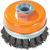 Knot-Twisted Wire Cup Brush, 5" Dia. x 5/8"-11 Arbor Consource