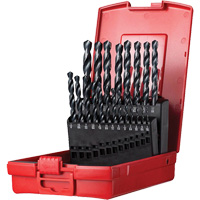 Jobber Length Drill Bit Set, 21 Pieces, High Speed Steel Consource