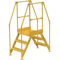 Crossover Ladder, 54-1/2" Overall Span, 30" H x 24" D, 24" Step Width Consource