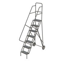 Rolling Ladder, 7 Steps, Serrated, 70" High Consource