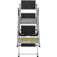 &eacute;chelle escabeau avec roues pivotantes, 4 marches, 44,25" x 22,13" x Hauteur 59" Consource