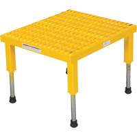Plate-forme ajustable Step-Mate, 1 marche(s), 23-1/2" la x 19-9/16" lo x 16-1/2" h, Capacit&eacute; 500 lb Consource