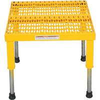 Plate-forme ajustable Step-Mate, 1 marche(s), 23-1/2" la x 19-9/16" lo x 16-1/2" h, Capacit&eacute; 500 lb Consource