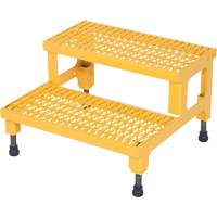 Plate-forme ajustable Step-Mate, 2 marche(s), 23-13/16" la x 22-7/8" lo x 15-1/4" h, Capacit&eacute; 500 lb Consource