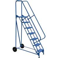 Roll-A-Fold Ladder, 7 Steps, Perforated, 70" High Consource