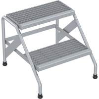 Escabeau en aluminium, 2 marche(s), 22-13/16" la x 24-9/16" lo x 20" h, Capacit&eacute; 500 lb Consource