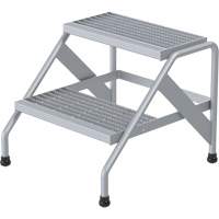 Escabeau en aluminium, 2 marche(s), 22-13/16" la x 24-9/16" lo x 20" h, Capacit&eacute; 500 lb Consource