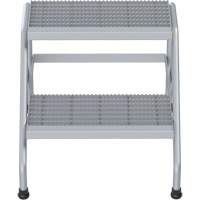 Escabeau en aluminium, 2 marche(s), 22-13/16" la x 24-9/16" lo x 20" h, Capacit&eacute; 500 lb Consource