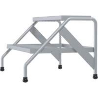 Escabeau en aluminium, 2 marche(s), 32-13/16" la x 24-9/16" lo x 20" h, Capacit&eacute; 500 lb Consource