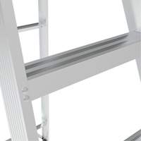 Step Ladder, 10', Aluminum, 225 lbs. Capacity, Type 2 Consource
