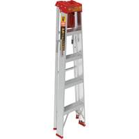 Step Ladder with Paint Tray, 5', Aluminum, 200 lbs. Capacity, Type 3 Consource