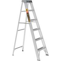 Step Ladder, 6', Aluminum, 225 lbs. Capacity, Type 2 Consource