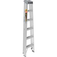 Step Ladder, 6', Aluminum, 225 lbs. Capacity, Type 2 Consource