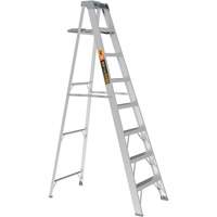 Step Ladder with Paint Tray, 8', Aluminum, 225 lbs. Capacity, Type 2 Consource