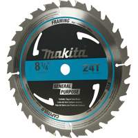 Lame de scie circulaire pour charpente &agrave; pointes au carbure, 8-1/4", 24 dents, Pour Bois Consource