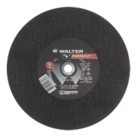 Meule &agrave; tronçonner rapide en acier inoxydable Portacut, 14" x 1/8", Arbre de 7/8", Type 1, Oxyde d'aluminium, 5400 Tr/min Consource