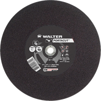 Meule &agrave; tronçonner rapide en acier inoxydable Portacut, 14" x 1/8", Arbre de 7/8", Type 1, Carbure de silicium, 5400 Tr/min Consource