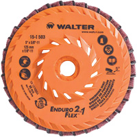Meule &agrave; lamelles Enduro-Flex 2-in-1, 5" x 5/8"-11, Grain 80, C&eacute;ramique Consource