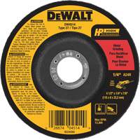 High Performance Metal Grinding Wheel, 4-1/2" x 1/4", 7/8" Arbor, Aluminum Oxide, Type 27 Consource
