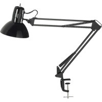 Lampes de bureau &agrave; pince - Bras flexible, 100 W, Incandescente, Pinces serre-joints, Noir Consource