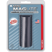 Leather Belt Holster for 2-Cell AA Flashlights, Flashlight Holder, Leather, 1 Pockets Consource