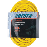 Cordon rallonge en vinyle, Ext&eacute;rieur, SJTW, AWG 12/3, 15 A, 100' Consource
