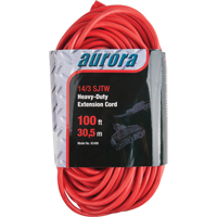 Cordon rallonge en vinyle, Ext&eacute;rieur, SJTW, AWG 14/3, 13 A, 3 prise(s), 100' Consource