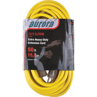 Cordon rallonge en vinyle avec indicateur lumineux, Ext&eacute;rieur, SJTOW, AWG 12/3, 15 A, 50' Consource