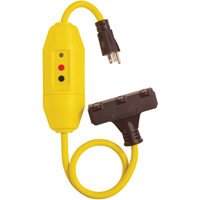 GFCI Protected Tri-Cords, 120 V, 15 A, 2' Cord Consource