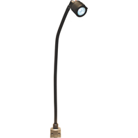 Lampe &agrave; col-de-cygne &agrave; flux &eacute;lev&eacute; de la s&eacute;rie LS, 5 W, DEL, Col 20", Noir Consource