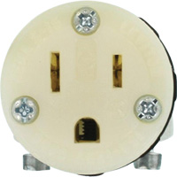 Hospital Grade Extension Plug Connector, 5-15R, Nylon Consource
