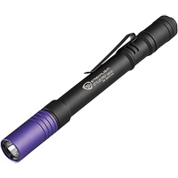 Lampe stylo UV avec port de recharge micro USB Stylus Pro, DEL, Corps en Aluminium, piles Rechargeable, Compris Consource