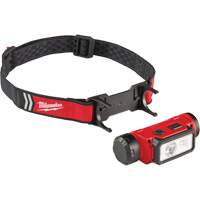 REDLITHIUM USB Hardhat Headlamp, LED, 600 Lumens, 5 Hrs. Run Time, Rechargeable Batteries Consource