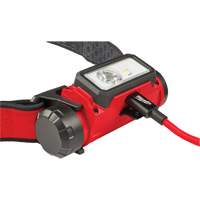 REDLITHIUM USB Hardhat Headlamp, LED, 600 Lumens, 5 Hrs. Run Time, Rechargeable Batteries Consource