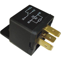 SPDT Mini Relay with Resistor, Plug, 40 Amps, 12 V Consource