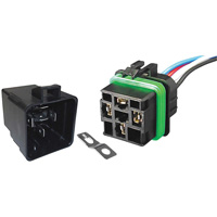 Weather-Resistant Sealed Relay & Pigtail Combo Pack, Mini-Breaker, 30 Amps, 24 V Consource