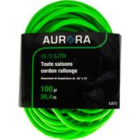 Industrial Extension Cord, All-Weather, SJTW, 10/3 AWG, 15 A, 100' Consource