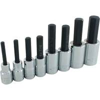 Hex Head SAE Socket Set, Hex, 1/2" Drive, 8 Pcs Consource