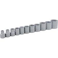 SAE Socket Set, 11 Pcs, 3/8" Drive Size Consource